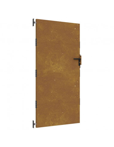 Cancello da giardino 85x200 cm in acciaio Corten