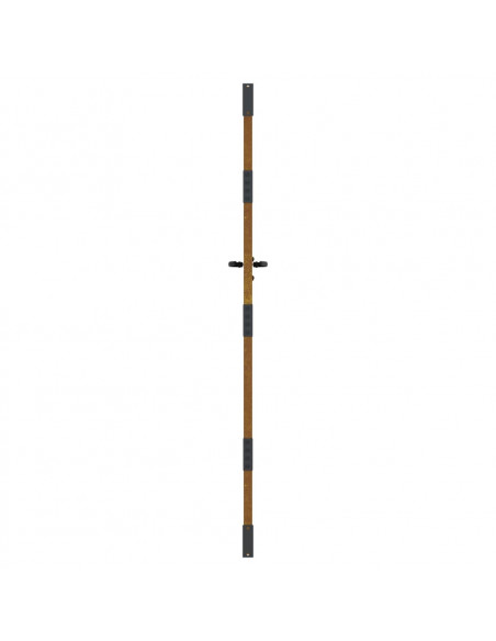 Cancello da Giardino 85x200 cm in Acciaio Corten