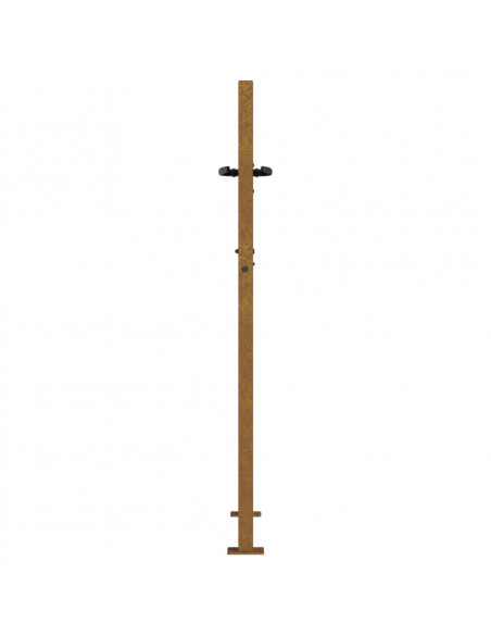 Cancello da Giardino 105x130 cm in Acciaio Corten Design Albero