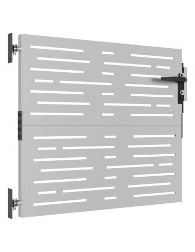 Cancello da Giardino 85x75 cm Acciaio Corten Design Quadrato