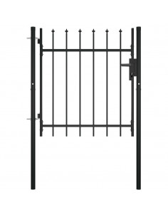 Cancello per Recinzioni con Design a Lance 100x75 cm 2