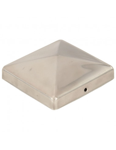 Tappi per Pali a Piramide 6 pz in Acciaio Inox 101x101 mm