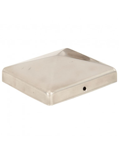 Tappi per Pali a Piramide 6 pz in Acciaio Inox 101x101 mm