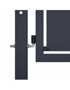 Cancello da Giardino in Acciaio 350x200 cm Antracite 2