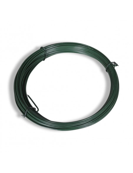 Recinzione a Rete con Pali e Spuntoni in Acciaio 1,0x25 m