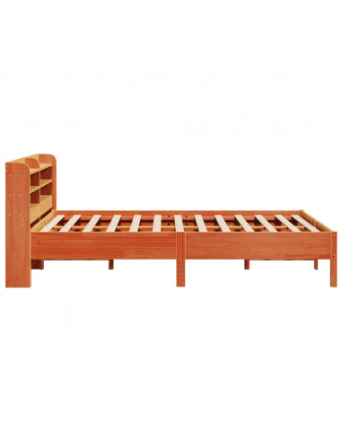 Letto senza Materasso Marrone Cera 150x200 cm in Legno di Pino