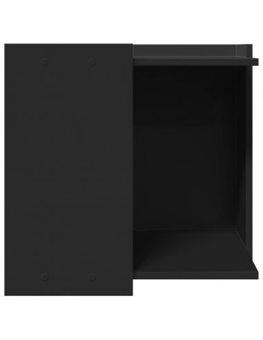 Recinto per Lettiera per Gatti Nero 53x53x51 cm in Truciolato