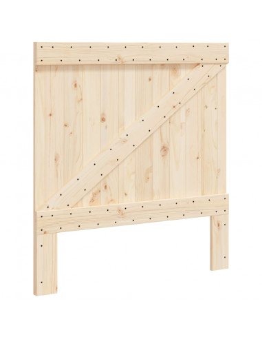 Testiera 100x104 cm in Legno Massello di Pino