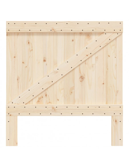 Testiera 100x104 cm in Legno Massello di Pino