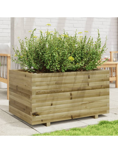 Fioriera da Giardino 90x60x49,5 cm in Legno di Pino Impregnato
