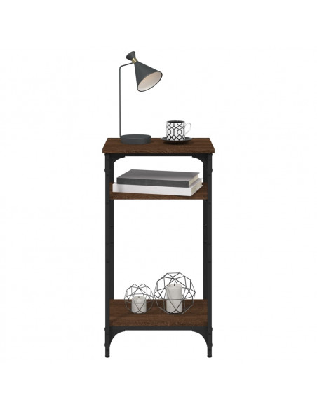 Tavolino Rovere Marrone 40x30x75 cm in Legno Multistrato