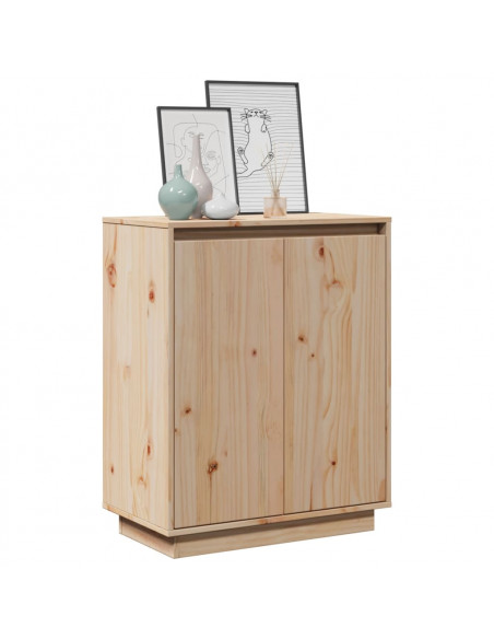 Credenza 60x34x75 cm in Legno Massello di Pino