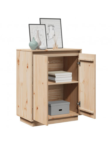 Credenza 60x34x75 cm in Legno Massello di Pino