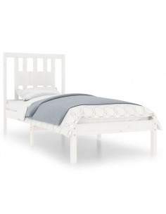 Giroletto Bianco in Legno Massello di Pino 90x200 cm 2