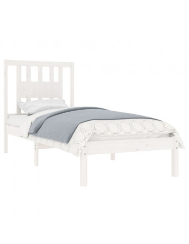 Giroletto Bianco in Legno Massello di Pino 90x200 cm