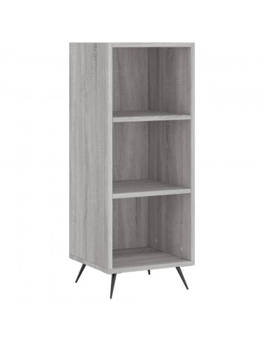 Scaffale Grigio Sonoma 34,5x32,5x90 cm Legno Multistrato