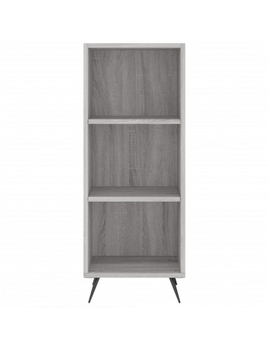 Scaffale Grigio Sonoma 34,5x32,5x90 cm Legno Multistrato