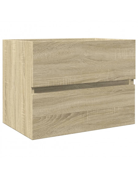 Set Mobili da Bagno 2 pz in Ceramica e Legno Multistrato
