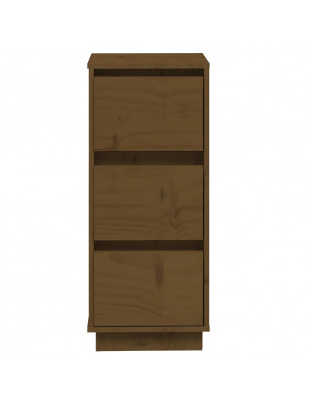 Credenza Marrone Miele 32x34x75 cm in Legno Massello di Pino