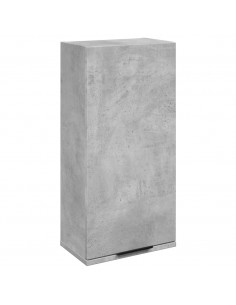 Mobile da Bagno a Parete Grigio Cemento 32x20x67 cm 2