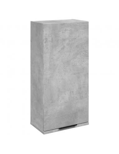 Mobile da Bagno a Parete Grigio Cemento 32x20x67 cm