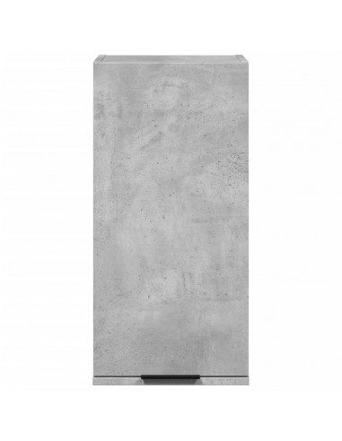 Mobile da Bagno a Parete Grigio Cemento 32x20x67 cm