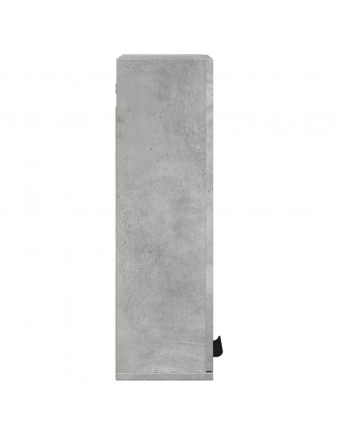 Mobile da Bagno a Parete Grigio Cemento 32x20x67 cm