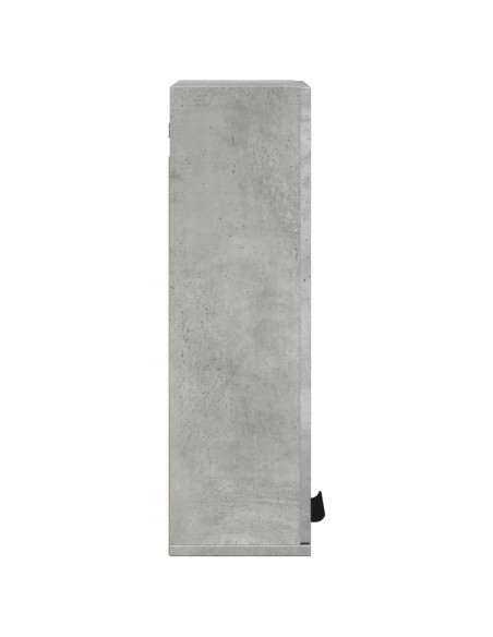 Mobile da Bagno a Parete Grigio Cemento 32x20x67 cm