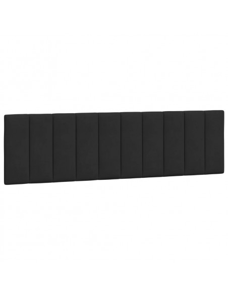 Cuscino Testiera Nero 180 cm in Velluto