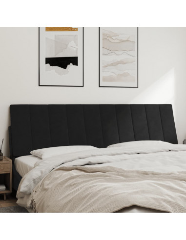 Cuscino Testiera Nero 180 cm in Velluto