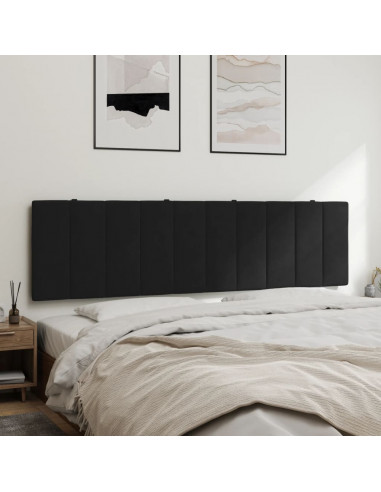 Cuscino Testiera Nero 180 cm in Velluto