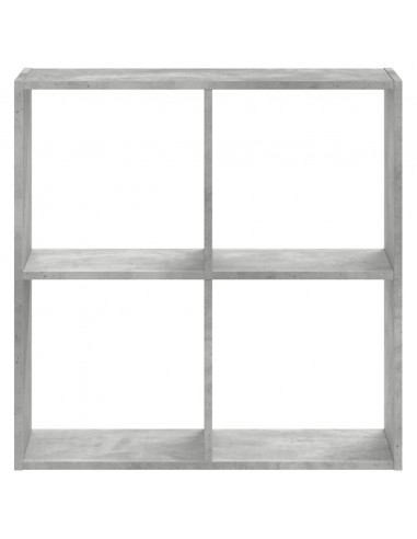 Libreria Grigio Cemento 68,5x32x68,5 cm in Legno Multistrato