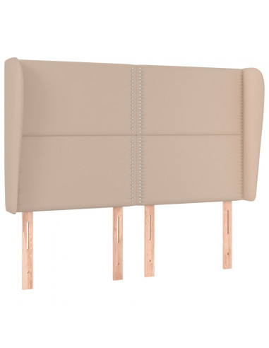 Testiera ad Orecchio Cappuccino 147x23x118/128 cm in Similpelle