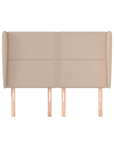 Testiera ad Orecchio Cappuccino 147x23x118/128 cm in Similpelle