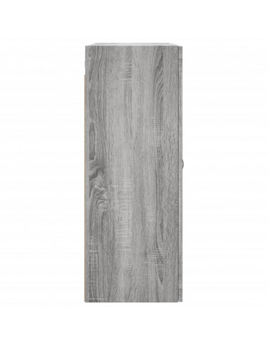 Mobile a Parete Grigio Sonoma 69,5x34x90 cm Legno Multistrato