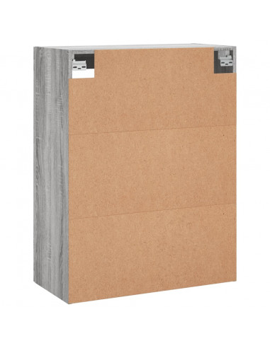 Mobile a Parete Grigio Sonoma 69,5x34x90 cm Legno Multistrato