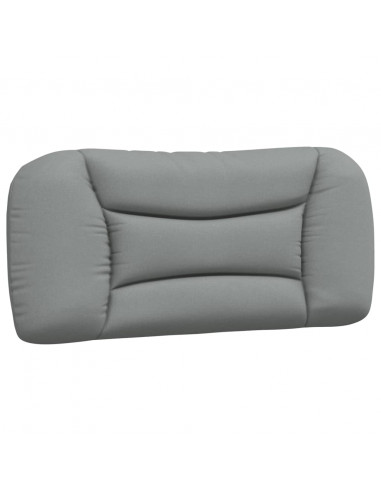 Letto con Materasso Grigio Chiaro 90x190 cm in Tessuto