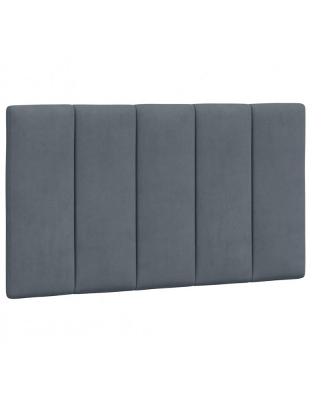 Cuscino Testiera Grigio Scuro 90 cm in Velluto