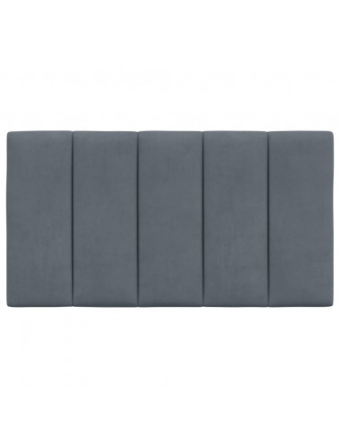 Cuscino Testiera Grigio Scuro 90 cm in Velluto
