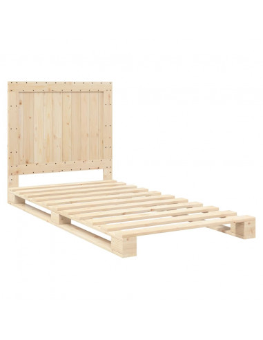 Giroletto con Testiera 100x200 cm Legno Massello di Pino