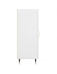 Credenza Bianca 34,5x34x90 cm in Legno Multistrato 2