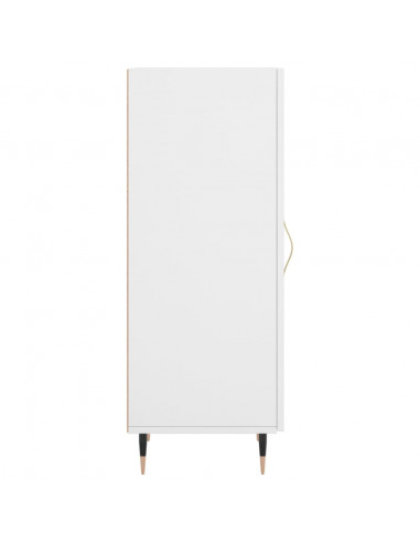 Credenza Bianca 34,5x34x90 cm in Legno Multistrato