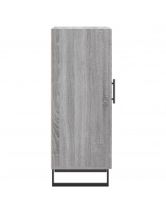 Credenza Grigio Sonoma 34,5x34x90 cm in Legno Multistrato 2