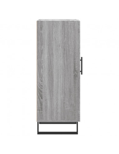 Credenza Grigio Sonoma 34,5x34x90 cm in Legno Multistrato