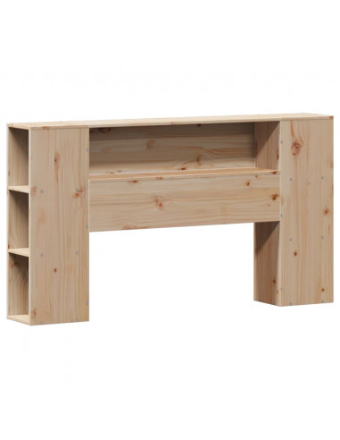 Letto Libreria senza Materasso 160x200 cm in Legno di Pino