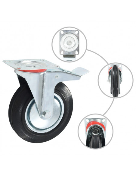 Rotelle 4 pz 200 mm