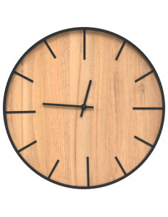 Orologio a Parete Marrone Ø39 cm in Ferro e Legno Multistrato 2