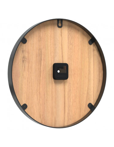 Orologio a Parete Marrone Ø39 cm in Ferro e Legno Multistrato