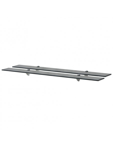 Mensole Galleggianti 2 pz in Vetro 100x10 cm 8 mm