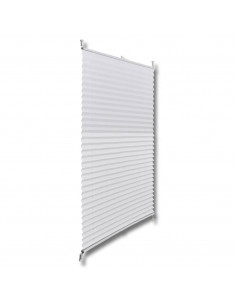 Tenda plissè 70x200cm bianca 2
